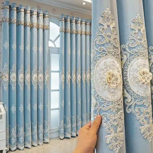 Luxury Double Layer Curtain Set