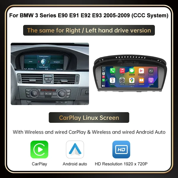8.8'' Wireless RoadTop CarPlay Android
