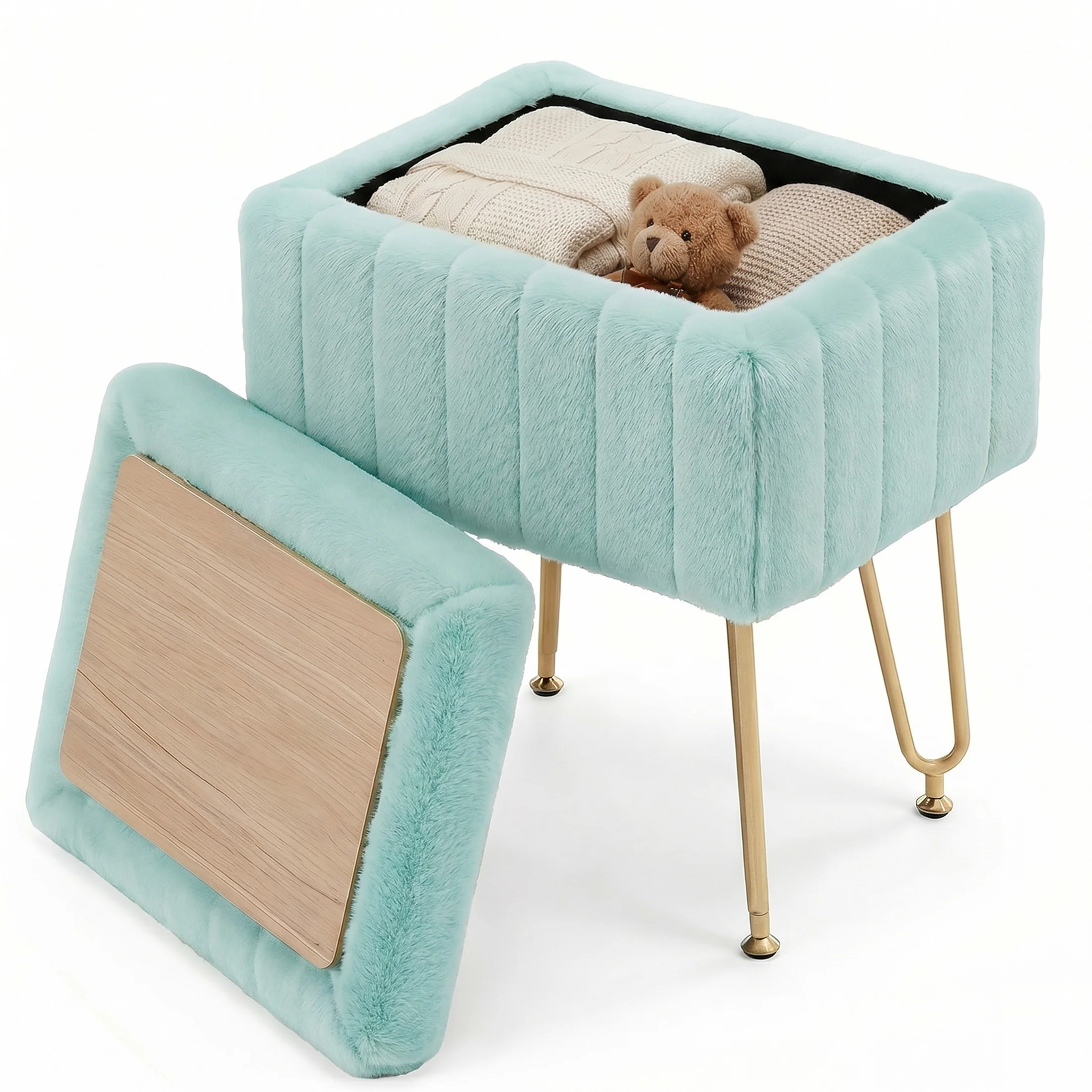 Ottoman Faux Fur - Image 5