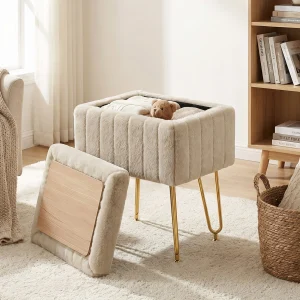 Ottoman Faux Fur