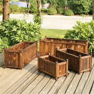 Wooden Raised Flower Bed - Thumbnail Image 3