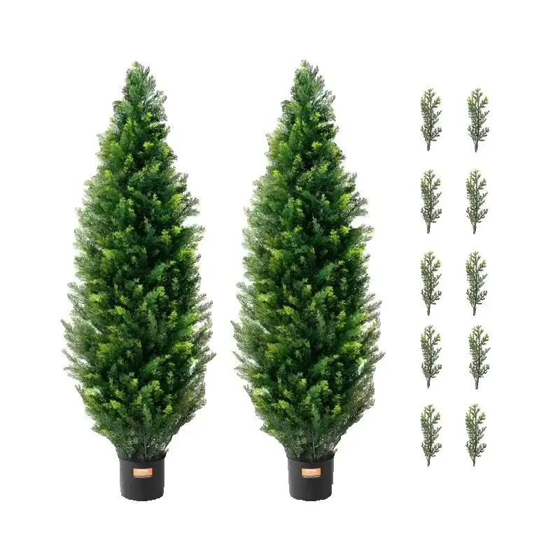 Evergreen Faux Topiary Tree - Image 2