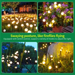 Solar Firefly Garden Lights - Thumbnail Image 3