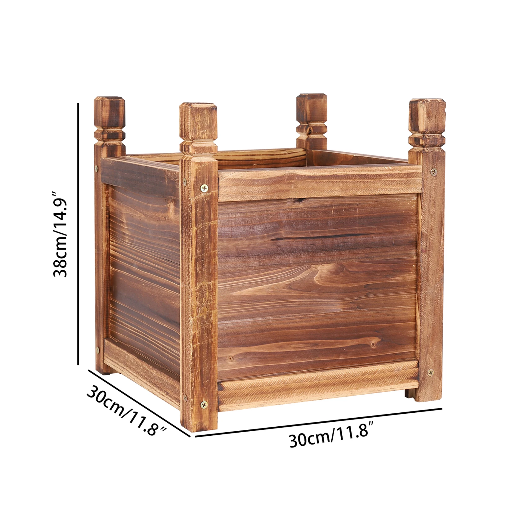 Wooden Raised Flower Bed - Image 2