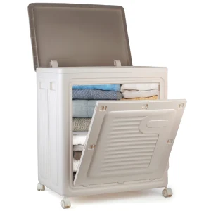 Foldable Rolling Storage Cabinet