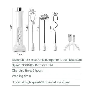 Rechargeable Handheld Milk Frother - Thumbnail Image 5