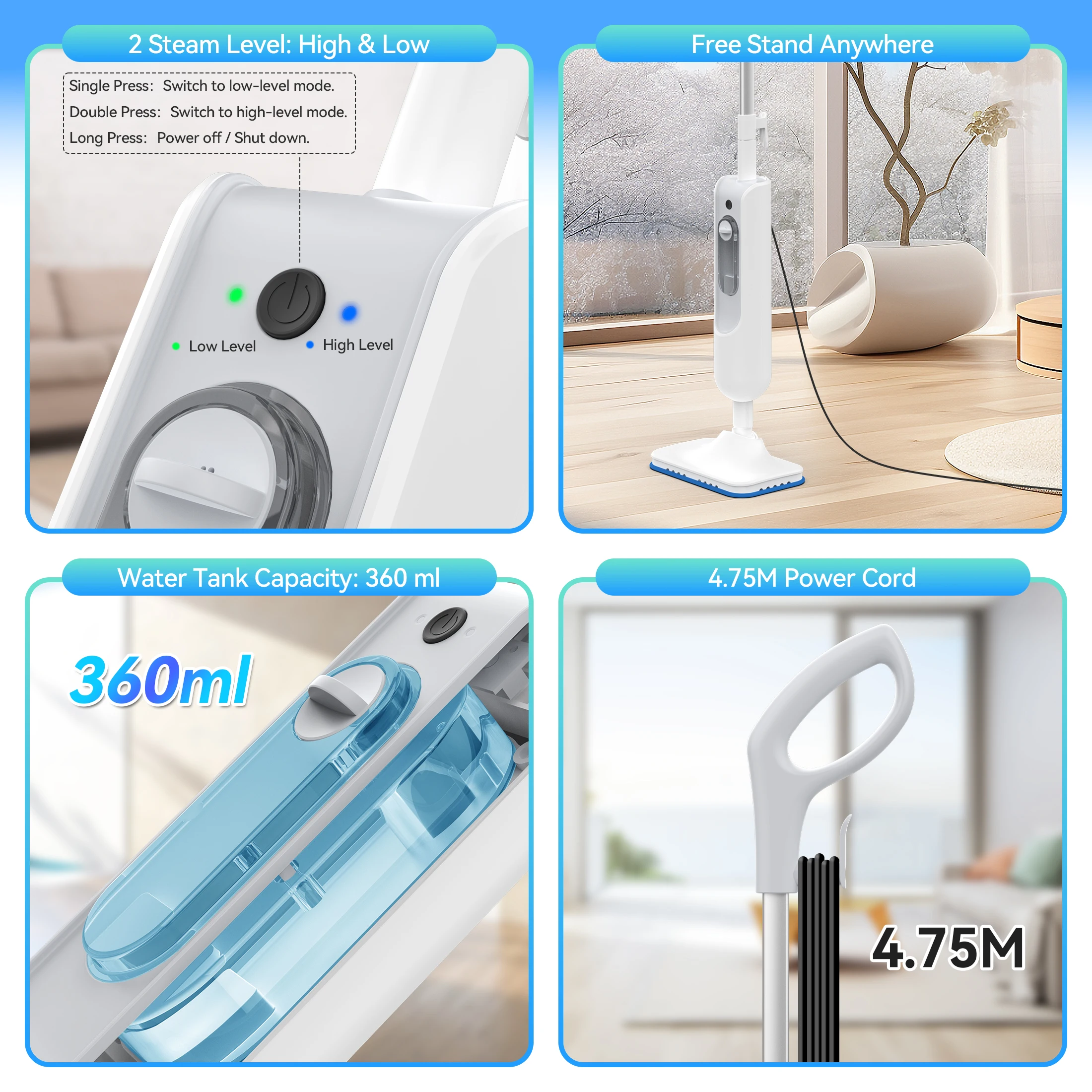Versatile Deep Clean Steam Mop - Image 3